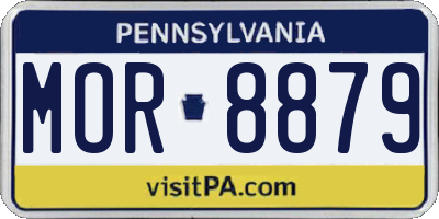 PA license plate MOR8879