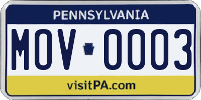 PA license plate MOV0003