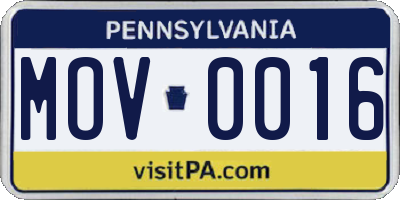 PA license plate MOV0016