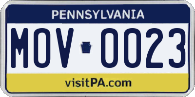 PA license plate MOV0023
