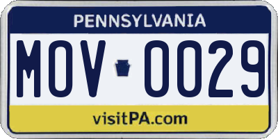 PA license plate MOV0029