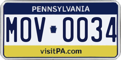 PA license plate MOV0034