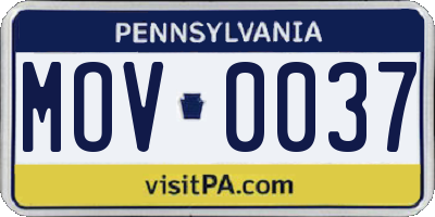 PA license plate MOV0037