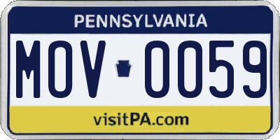 PA license plate MOV0059
