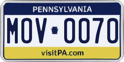 PA license plate MOV0070