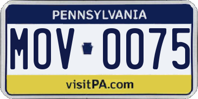 PA license plate MOV0075