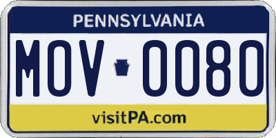 PA license plate MOV0080