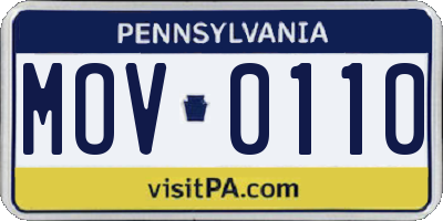 PA license plate MOV0110