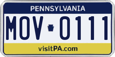 PA license plate MOV0111