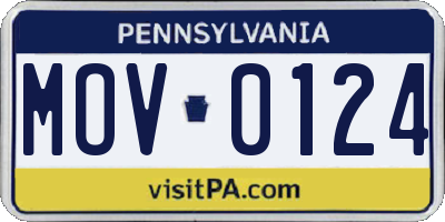 PA license plate MOV0124