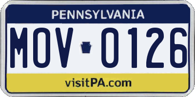 PA license plate MOV0126