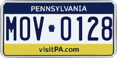 PA license plate MOV0128