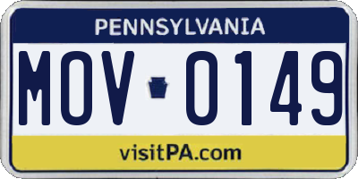 PA license plate MOV0149