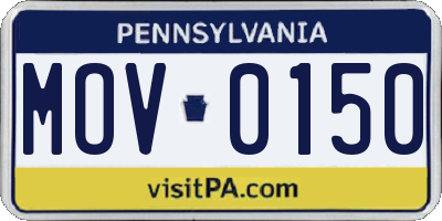 PA license plate MOV0150