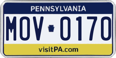 PA license plate MOV0170