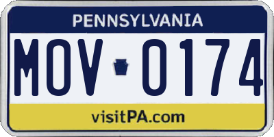 PA license plate MOV0174