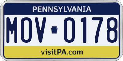 PA license plate MOV0178
