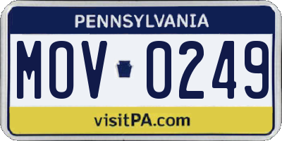 PA license plate MOV0249