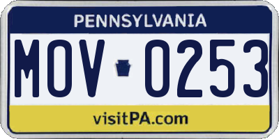 PA license plate MOV0253