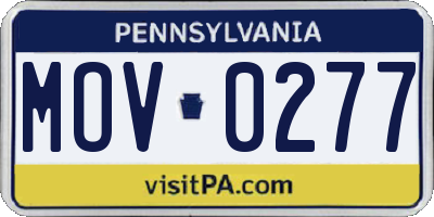 PA license plate MOV0277