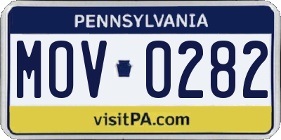 PA license plate MOV0282
