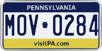 PA license plate MOV0284