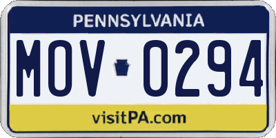 PA license plate MOV0294