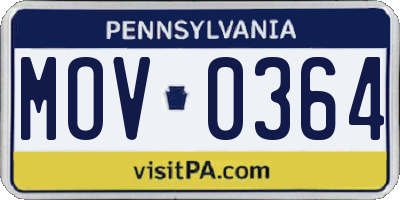 PA license plate MOV0364