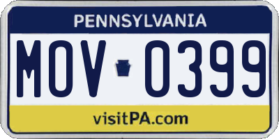 PA license plate MOV0399