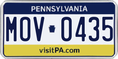 PA license plate MOV0435