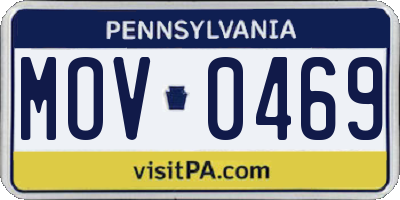 PA license plate MOV0469