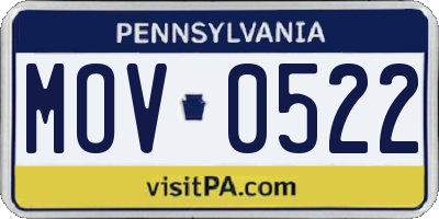 PA license plate MOV0522