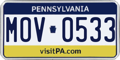 PA license plate MOV0533
