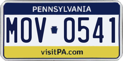 PA license plate MOV0541