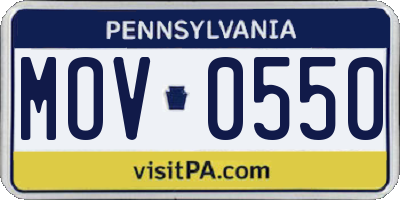 PA license plate MOV0550