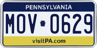 PA license plate MOV0629