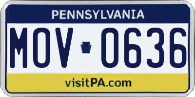 PA license plate MOV0636
