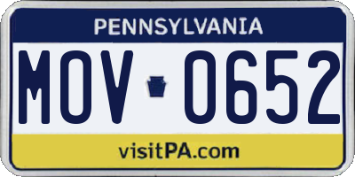 PA license plate MOV0652