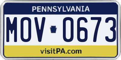 PA license plate MOV0673