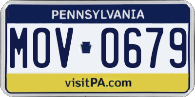 PA license plate MOV0679