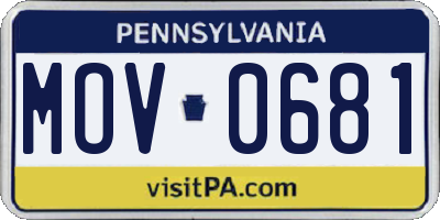 PA license plate MOV0681