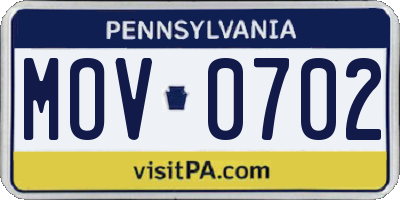 PA license plate MOV0702