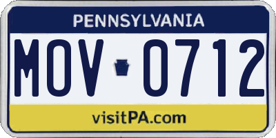 PA license plate MOV0712
