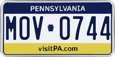 PA license plate MOV0744