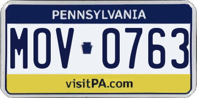 PA license plate MOV0763