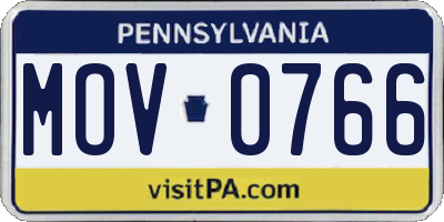 PA license plate MOV0766