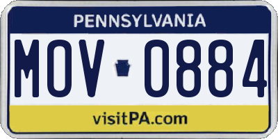 PA license plate MOV0884