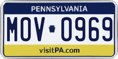 PA license plate MOV0969