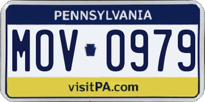 PA license plate MOV0979