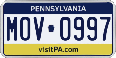 PA license plate MOV0997